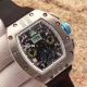 2017 Copy Richard Mille RM011 Chronograph Watch Silver Case White Inner rubber  (2)_th.jpg